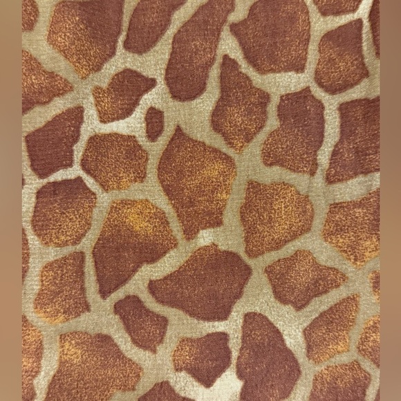 Vintage Women’s Green Brown Animal Print Apparel Giraffe Print Skirt Size 10 - Picture 7 of 7